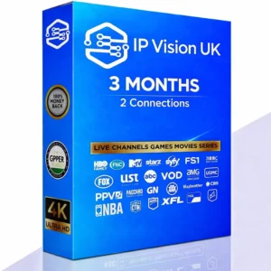 Trusted IPTV provider offering 3 months subscription with 2 simultaneous connections
