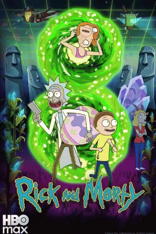 Rick and Morty HBO Max animated series on IPTV subscription UK - stream with IPVision