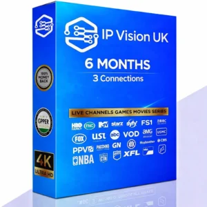 UKIPTV family package 6 months with 3 devices for British household entertainment