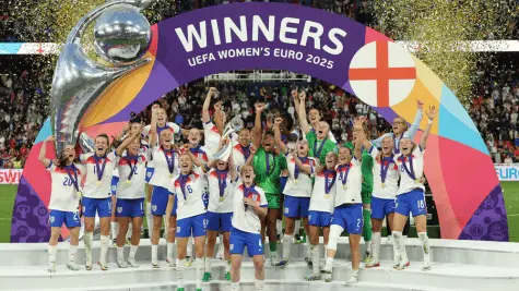 UEFA Women's Euro 2025 winners celebration - stream with best IPTV UK from IPVision