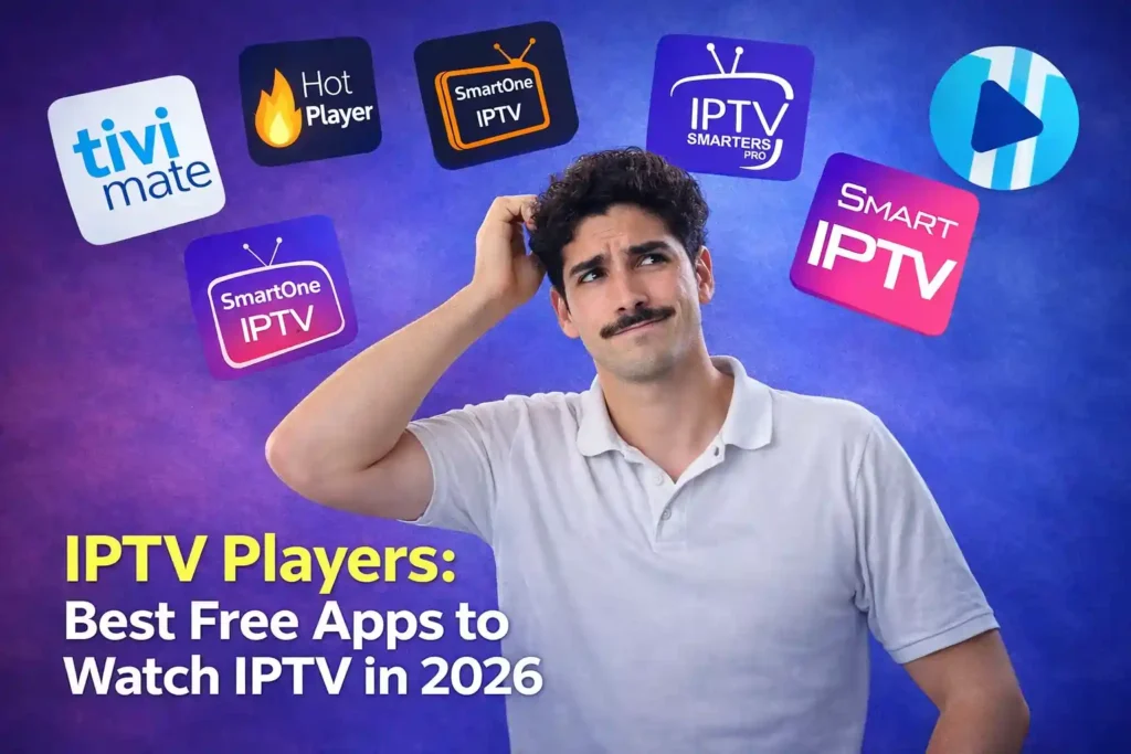 Best free IPTV players apps comparison including Smarters Pro TiviMate and GSE