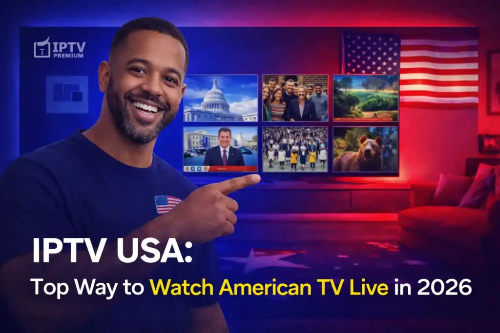 IPTV USA channels streaming NFL NBA and ESPN live from the UK with IPVision